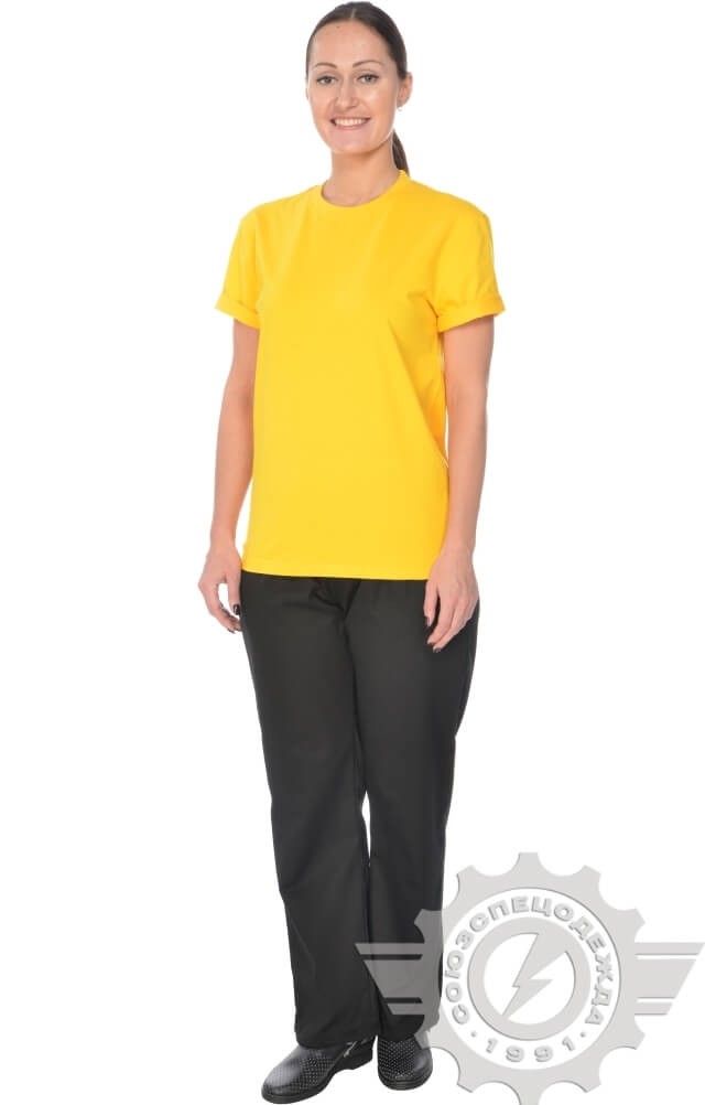 4958147 Футболка желтая  Одежда для официантов  размер S (44-46) Спецодежда  - Вид №10
