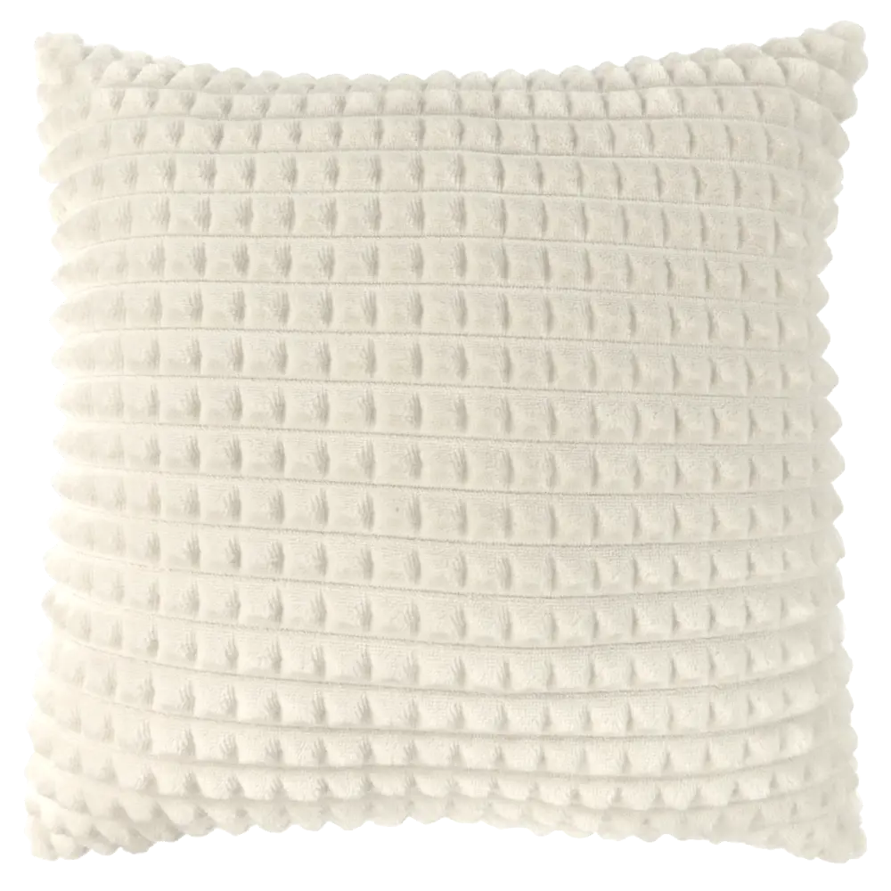 Подушка Плюш 40x40 см цвет кремовый 89112389 STLM-2189509 LINEN WAY 