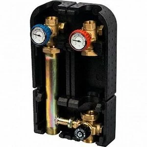 Насосная группа STOUT со смесительным контуром 1" без насоса в теплоизоляции