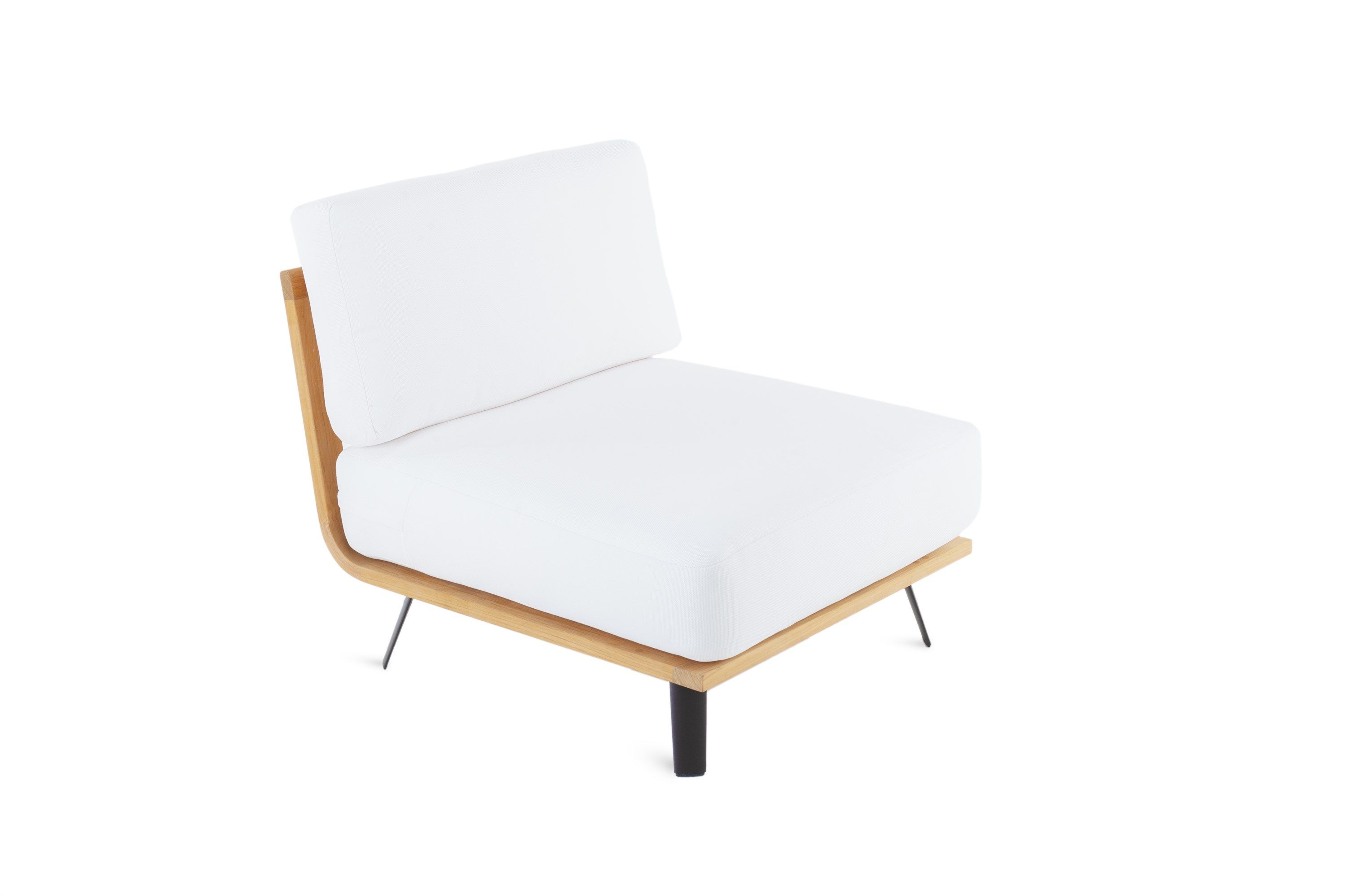 Секционный садовый диван из тикового дерева и акриловой ткани Unopiù Добро пожаловать ARCH-00049846 - Вид №12