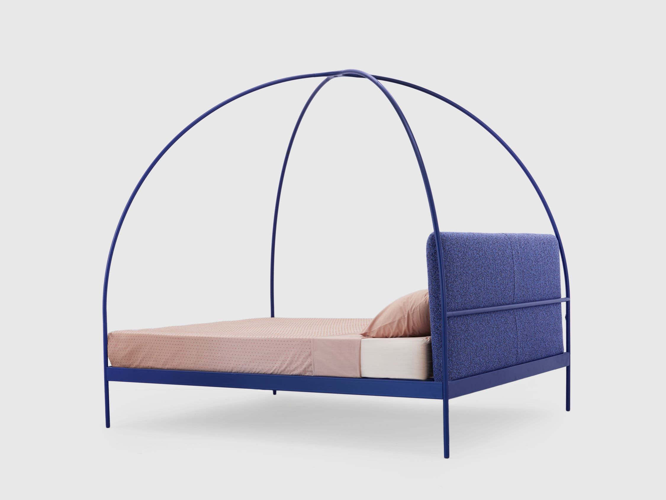 Двуспальная кровать из кованого железа с мягким изголовьем Lispi VOLTA ARCH-00075822 - Вид №8