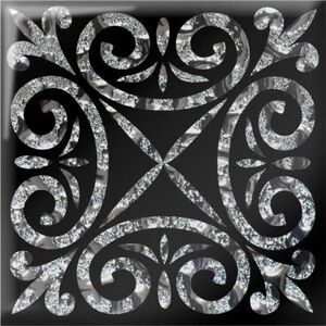 Напольная вставка Классик платина 6,6х6,6