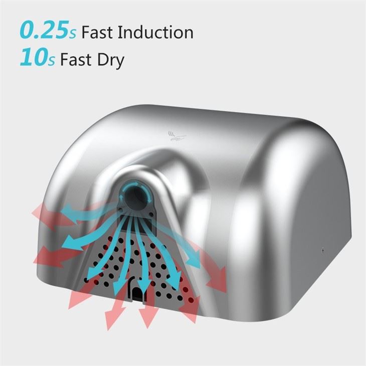 Коммерческие сушилки для рук AIKE AK2800B_476  - Вид №2