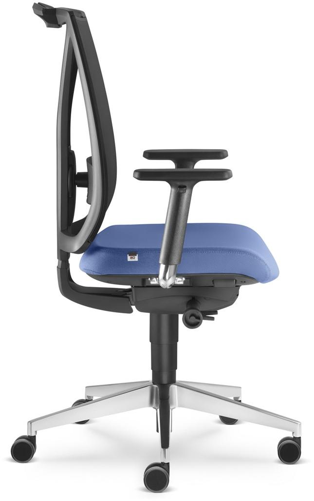 LD Seating Офисный стул из ткани с 5 спицами и подлокотниками Leaf 503-sya - Вид №3