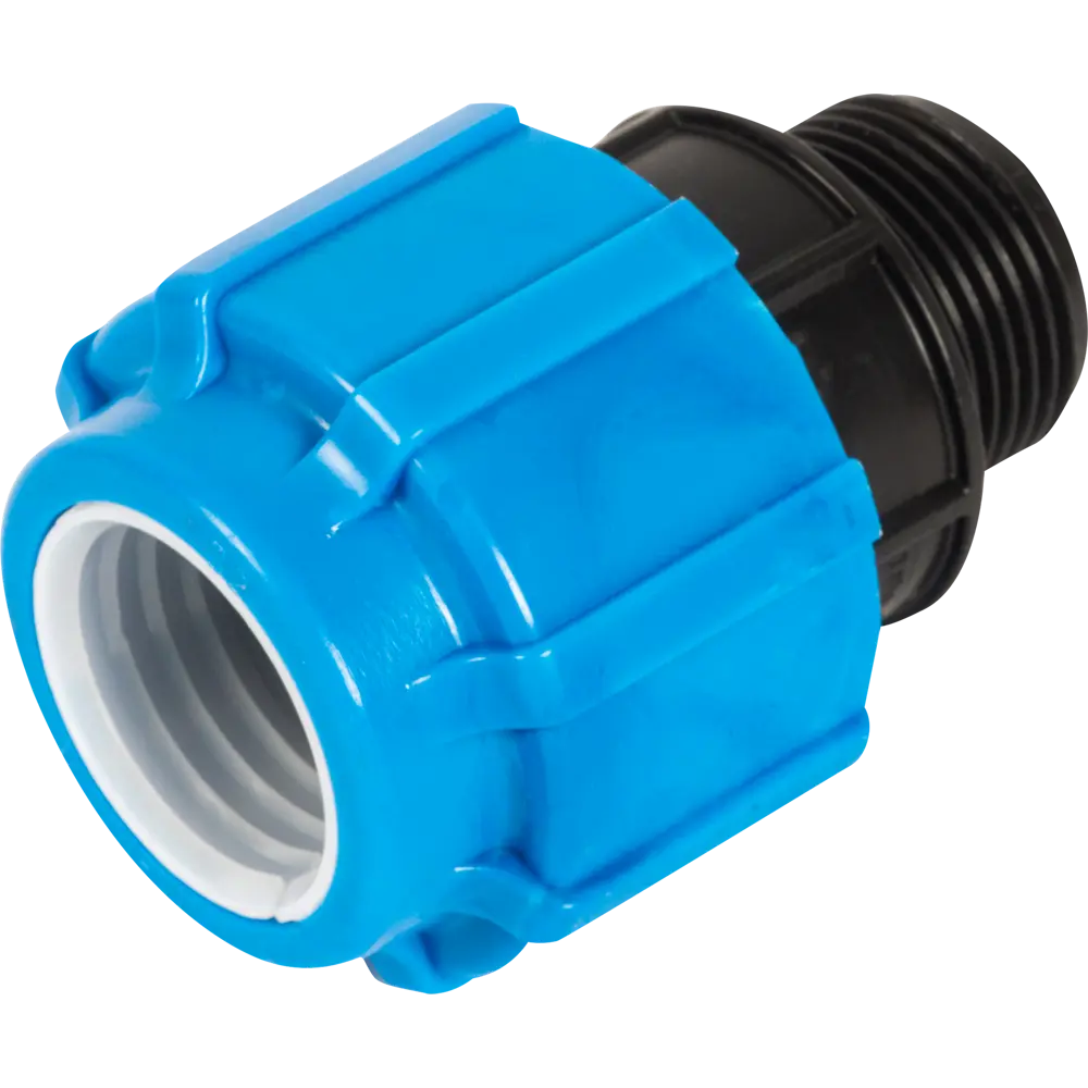 Муфта переходная ПОЛИТЭК 32 мм × 1" для полиэтиленовых труб 11738676 STLM-0001454