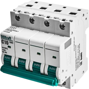 Автоматический выключатель DEKraft ВА-103 4P C10A - защита от короткого замыкания 88460949