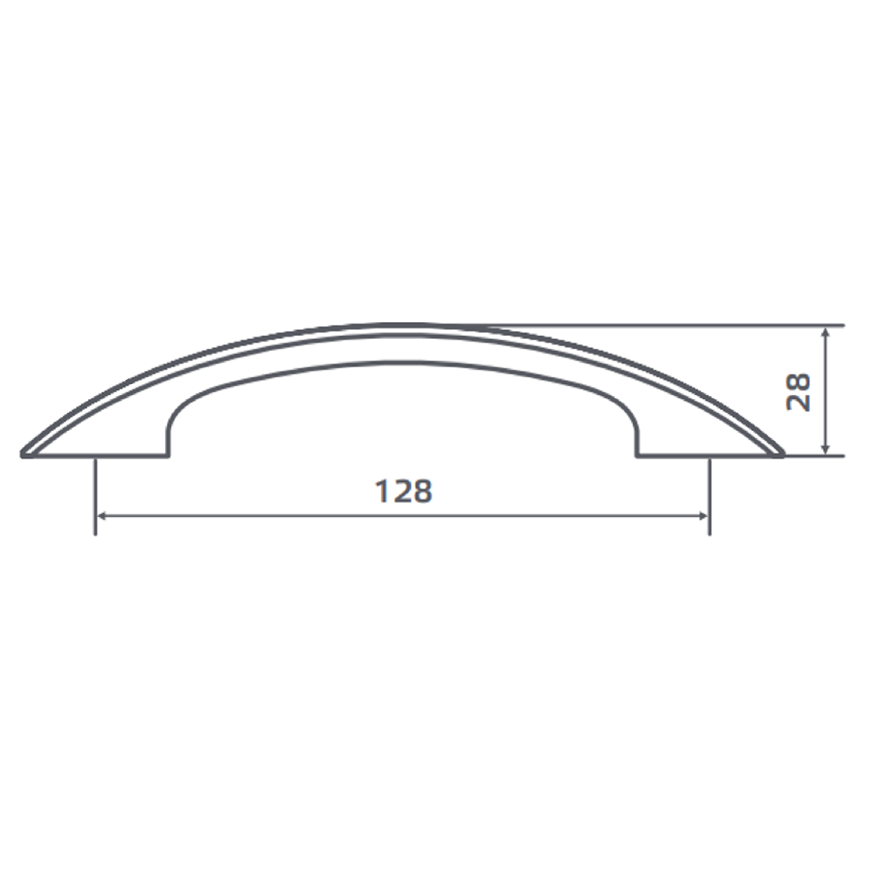 86471246 Ручка-скоба C-3 128 мм, цвет черный матовый STLM-0069019 Santreyd  - Вид №5