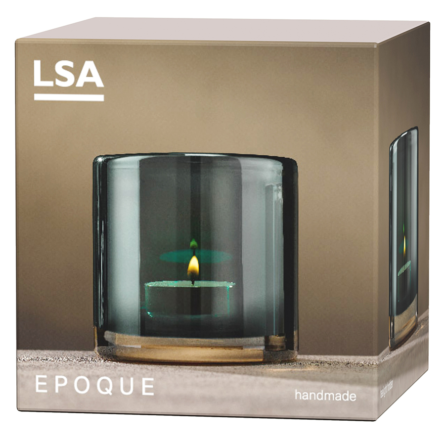 G1662-08-142 Подсвечник signature, epoque, 8,5 см, зеленый LSA International  - Вид №6