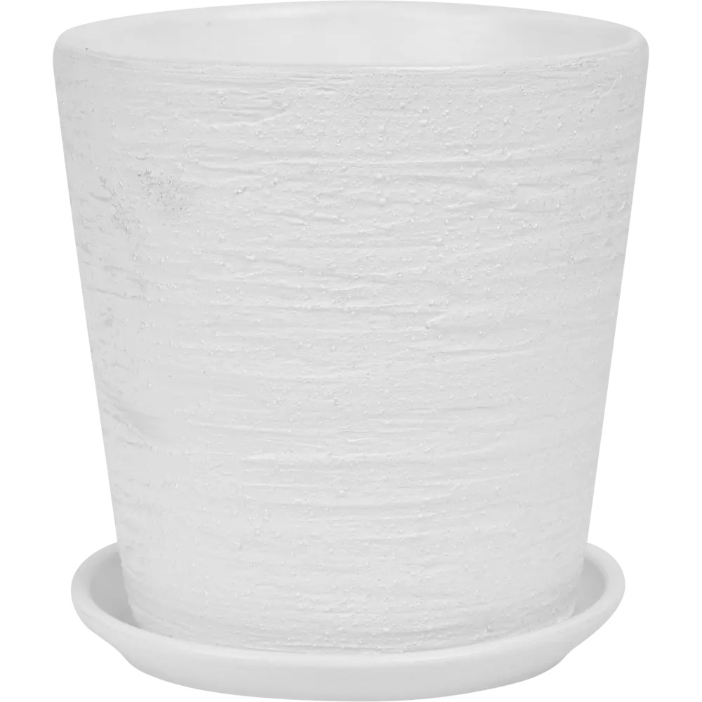 Santreyd Горшок Лофт №3 белый керамический с поддоном 83603433 STLM-0042404