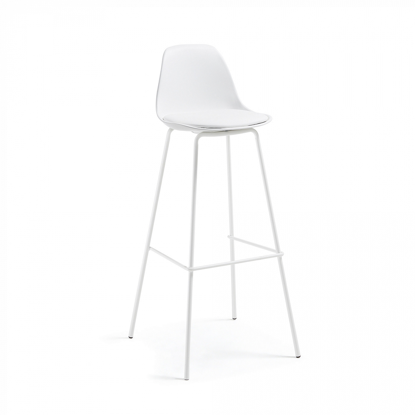 052316 Барный стул Lysna пластик белый La Forma Brighter  - Вид №3