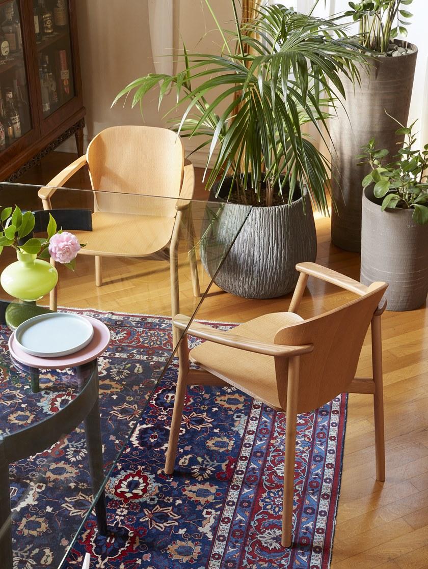 SCAB DESIGN Деревянный стул с подлокотниками Finn sun-id-1394915 - Вид №5