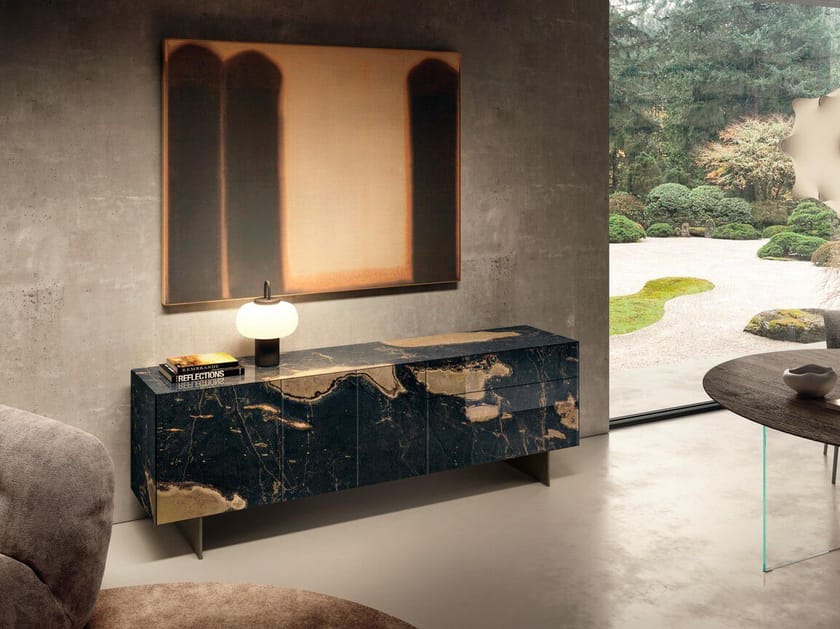 Кожаный шкаф с распашными дверями Lago ARCH-00081120