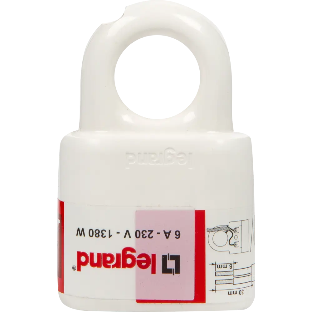 Legrand Элиум - плоская розетка с кольцом без заземления, белая 13296189 STLM-1114514 - Вид №1