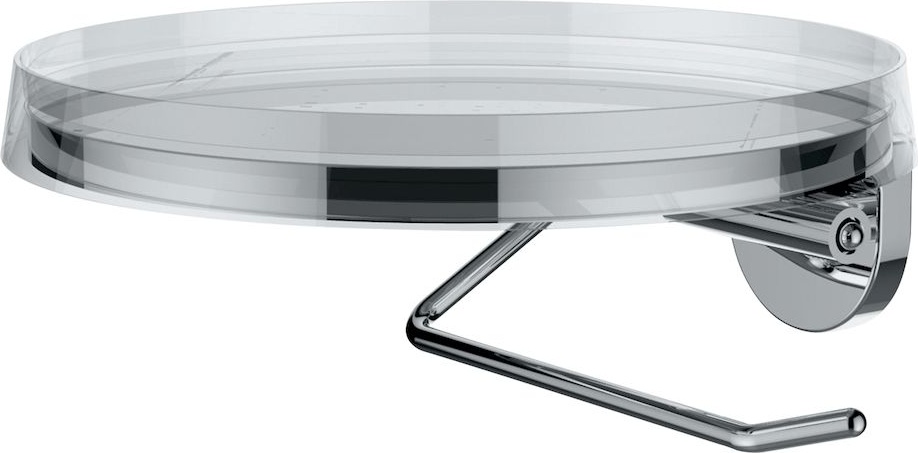 H3843320040001 Держатель для туалетной бумаги с диском цвета "прозрачный кристалл" LAUFEN PRO - Вид №1