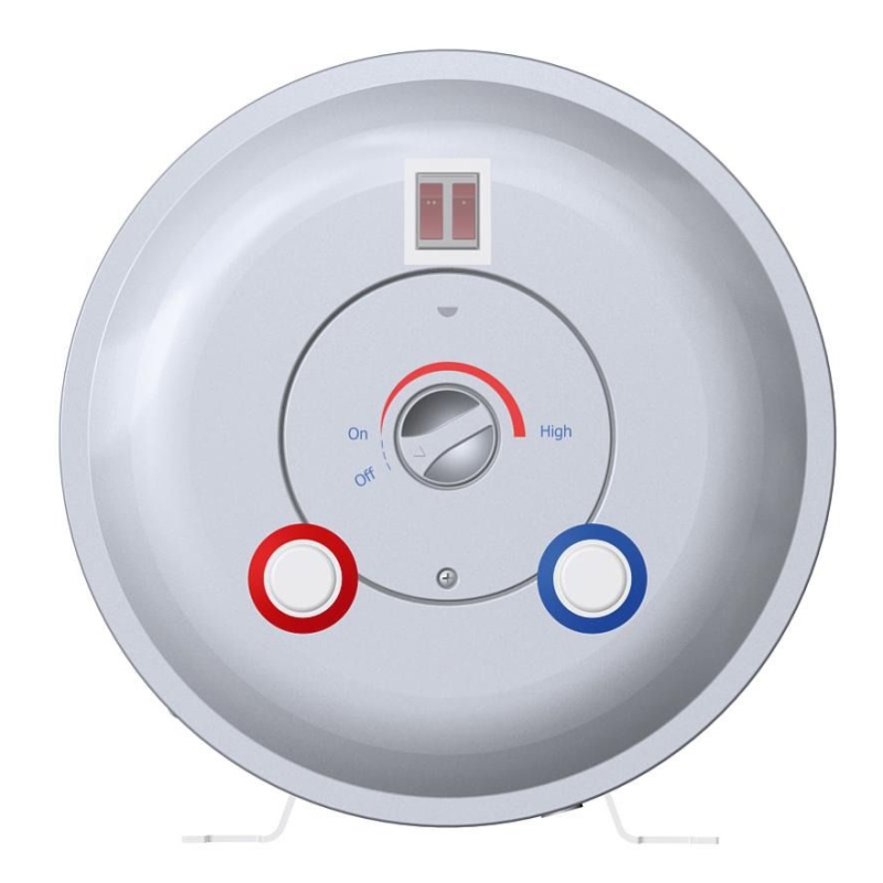 Водонагреватель электрический накопительный Praktik THERMEX 80л нержавеющий белый вертикальный 80-V PRAKTIK80V - Вид №3