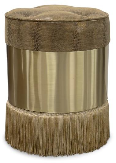 KOKET Мягкий пуф из бархата и латуни sun-id-1467593 - Вид №1