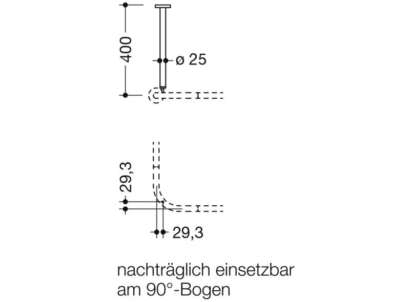 900.34.00140 потолочная подвеска HEWI System 900 - Вид №2