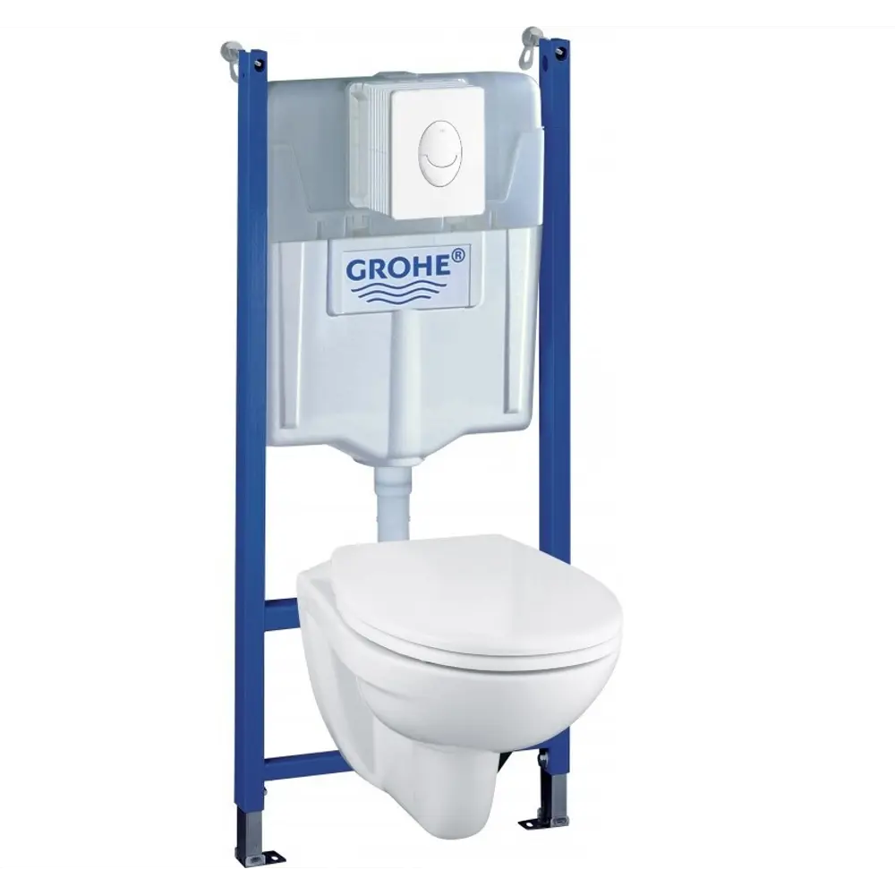 Комплект инсталляция с унитазом Grohe Solido с кнопкой 82381404 STLM-2117588 Lecico Perth - Вид №1