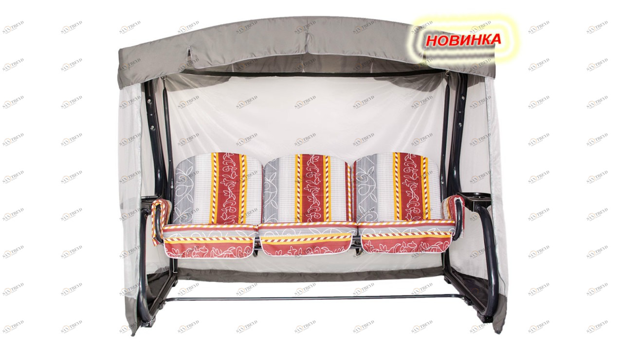 Качели садовые трехместные оранжевые "Мастак-премиум" IMPEX  040400 Оранжевый 