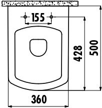 TP326-00CB00E-0000 Унитаз подвесной с биде Creavit  - Вид №1