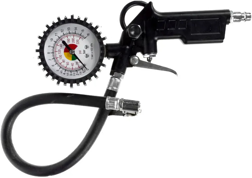 АЭРУС Профессиональный пистолет для подкачки шин с манометром 15308825