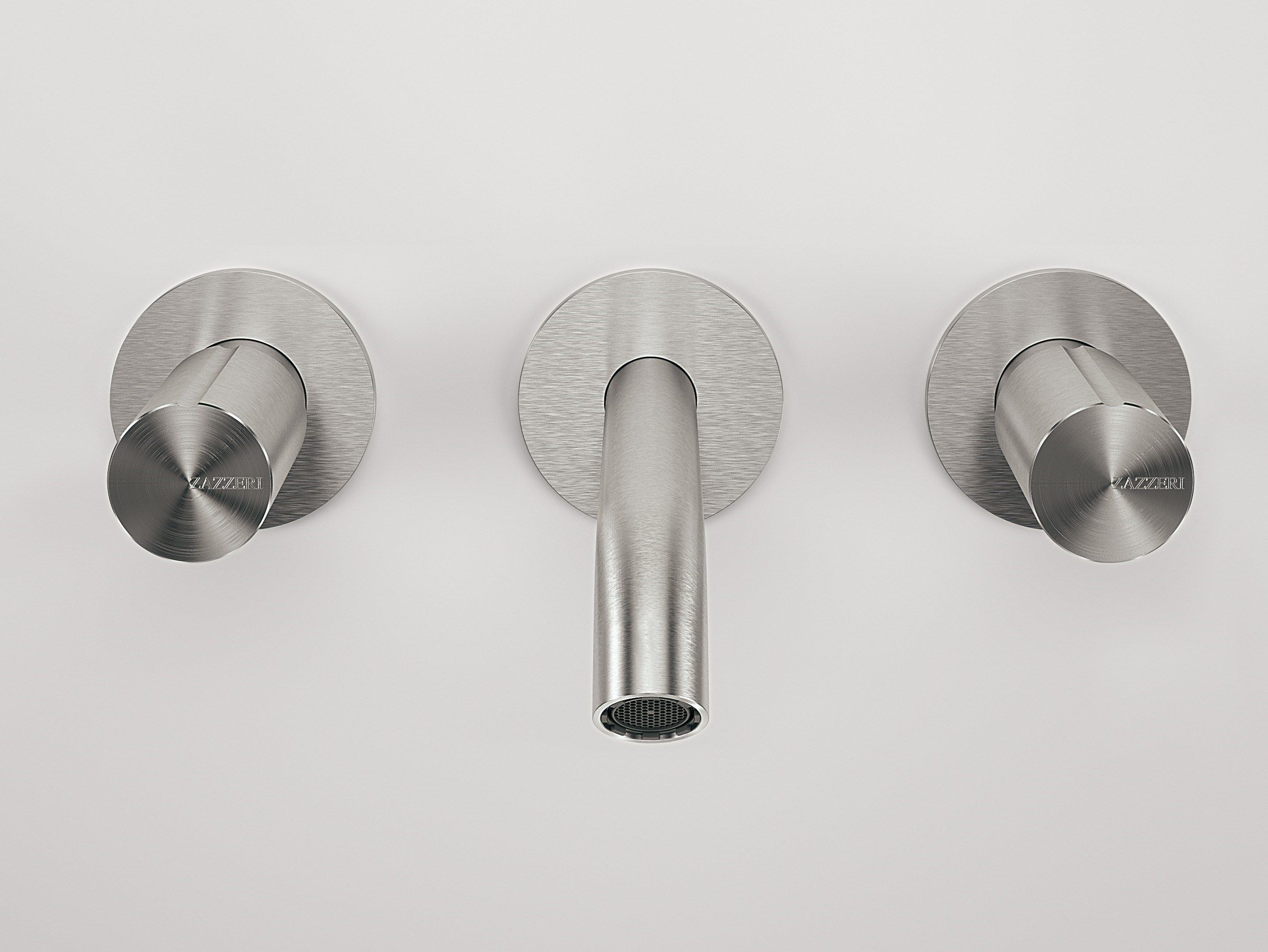 Настенный смеситель для раковины из нержавеющей стали с 3 отверстиями Zazzeri Z316 ARCH-00032726 - Вид №2