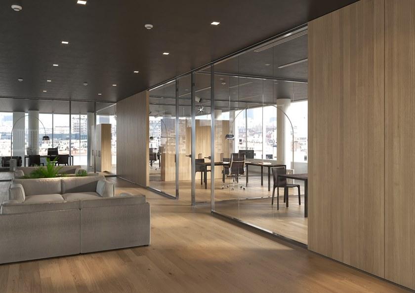 Elitable Раздвижная стеклянная мобильная стена для офиса Unika sun-id-1357164 - Вид №2