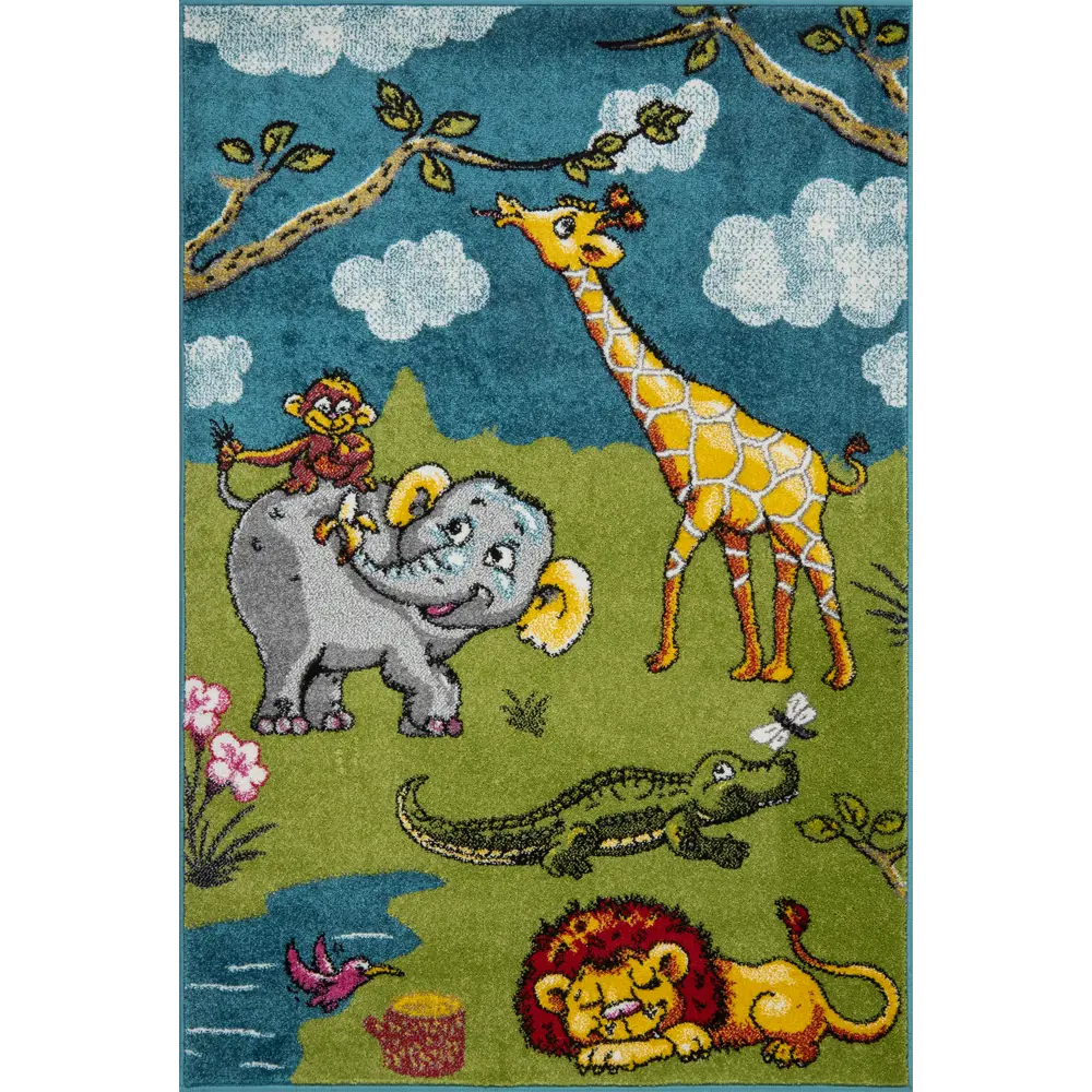Ковер полипропилен Art Kids LM15 100x150 см цвет зеленый 83272091 STLM-2143684 