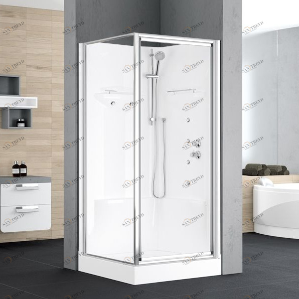 Novellini. Душевая кабина 90x90 см GF HYDROMASSAGE без крыши ALBA ALBGF90M11B