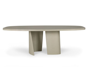 Прямоугольный садовый стол из цементных материалов