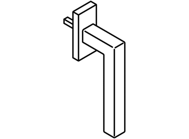 100XPFG.1B оконная ручка HEWI System 100 | Edelstahl  - Вид №2