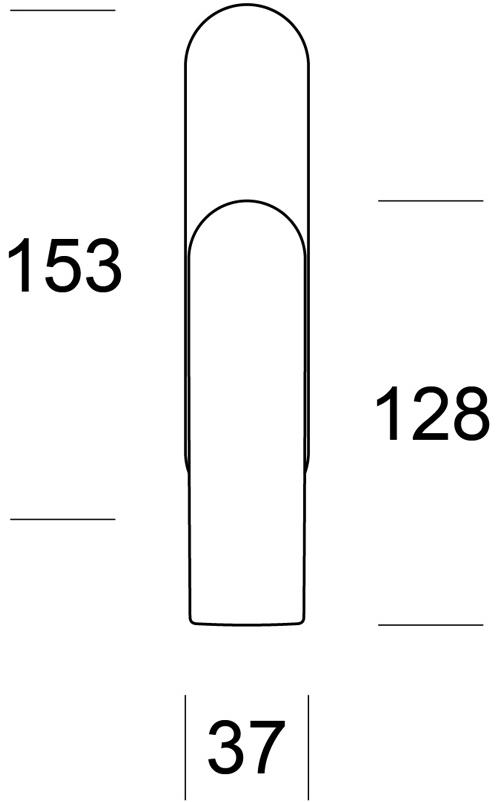 Ento Металлическая оконная ручка dk в современном стиле на розе Reflex 6158 - Вид №2