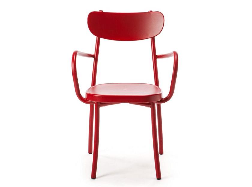 Vermobil Штабелируемый металлический садовый стул с подлокотниками Miami Mi300 - Вид №5