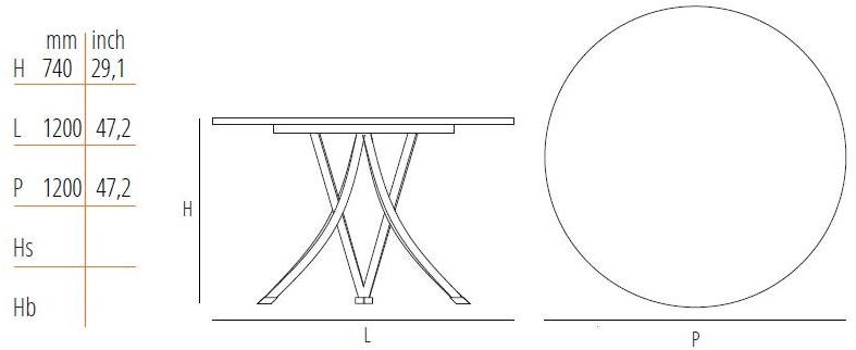 Wiener GTV Design Круглый стол из бука sun-id-1391943 - Вид №11