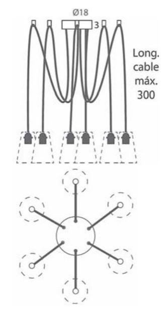 Регулируемая веревка и металлическая светодиодная подвесная лампа Olé Lighting Kit Pop-Up ARCH-00071946 - Вид №7