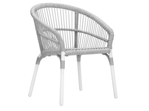 Полипропиленовый садовый стул с подлокотниками