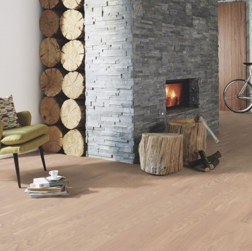 Инженерная доска Boen Maxi Белый Nature Live Natural Ированная С Фаской 2v Дуб Натур с брашью (Текстурированная) 1000х100 мм EBL63MFD - Вид №11