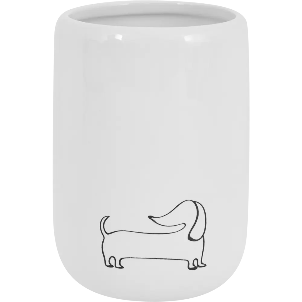 VIDAGE Стакан для щеток Такса Жужа - керамический органайзер для ванной 85104886 STLM-0058848 - Вид №1