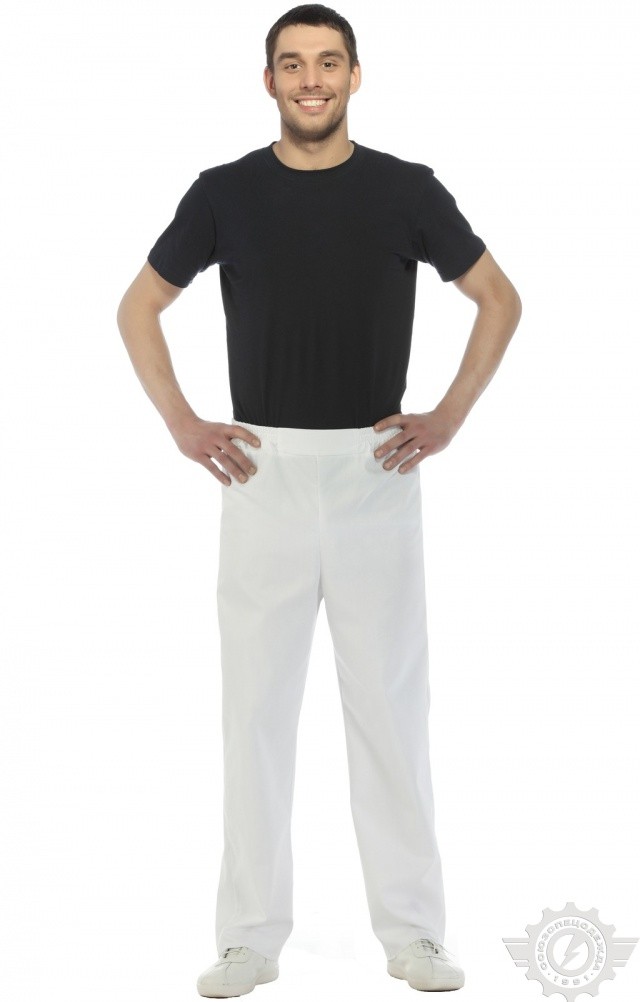 66061 Брюки "Снежок" белые  Медицинская одежда  размер 50 Спецодежда  - Вид №9
