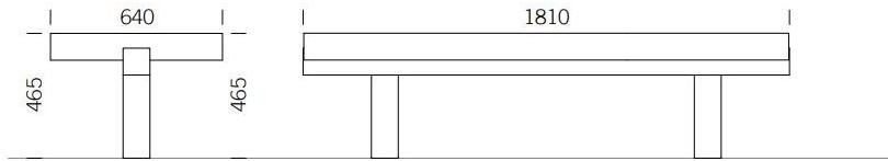 BENKERT BANKE Скамья из нержавеющей стали без спинки Sicorum sun-id-1351070 - Вид №1