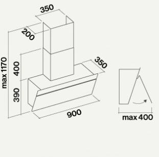 Falmec Островной кожух с фильтрами с активированным углем из нержавеющей стали Design+ sun-id-1402867 - Вид №2