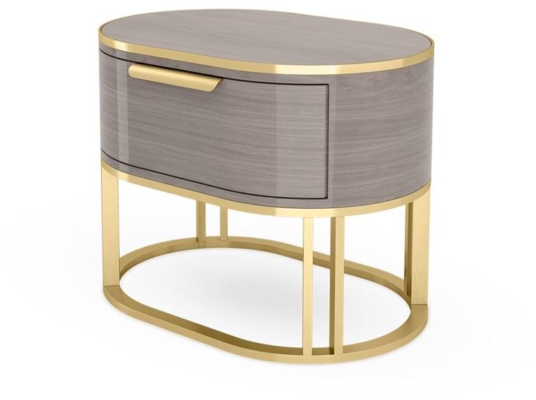 FRATO Овальная тумбочка из дерева с ящиками Dallas Ffu020016aae - Вид №1