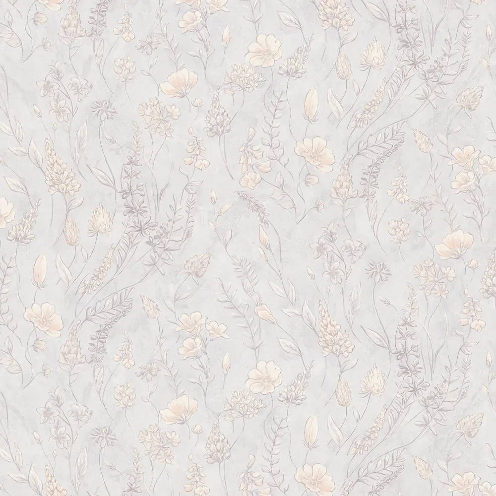 Обои флизелиновые Euro Decor Meadow серые 1.06 м ED7326-11 89441551 STLM-2127683