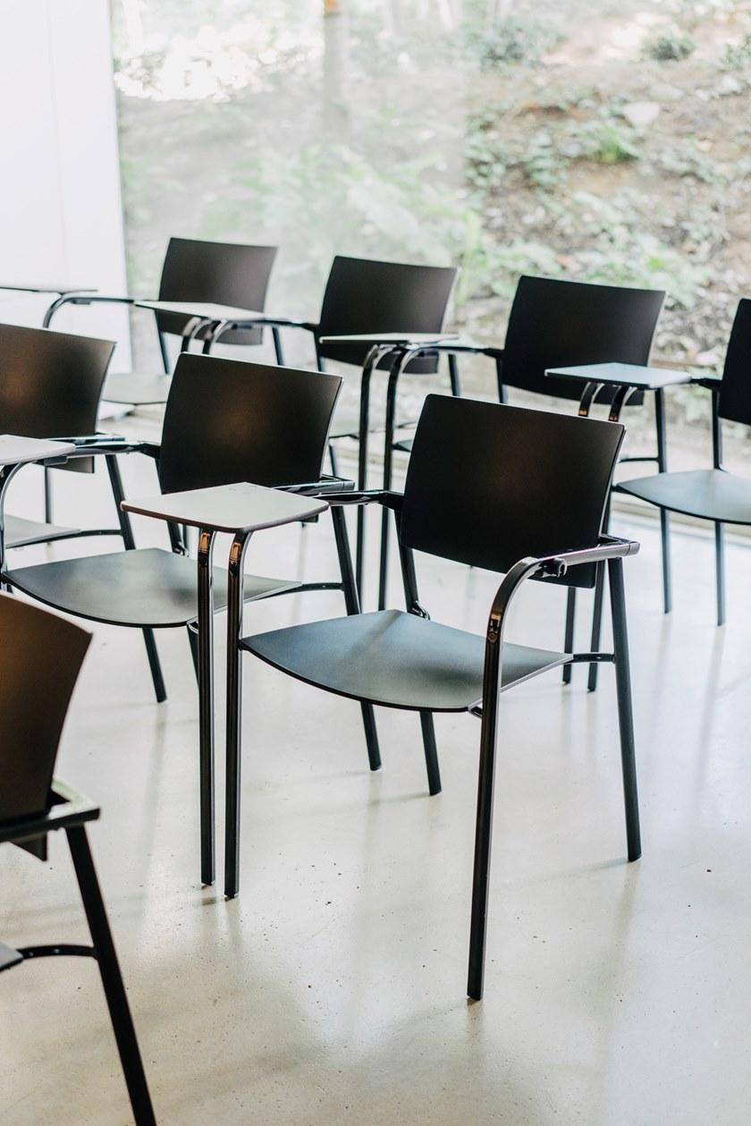 ENEA Штабелируемое кожаное кресло с подлокотниками Bio sun-id-1449101 - Вид №3