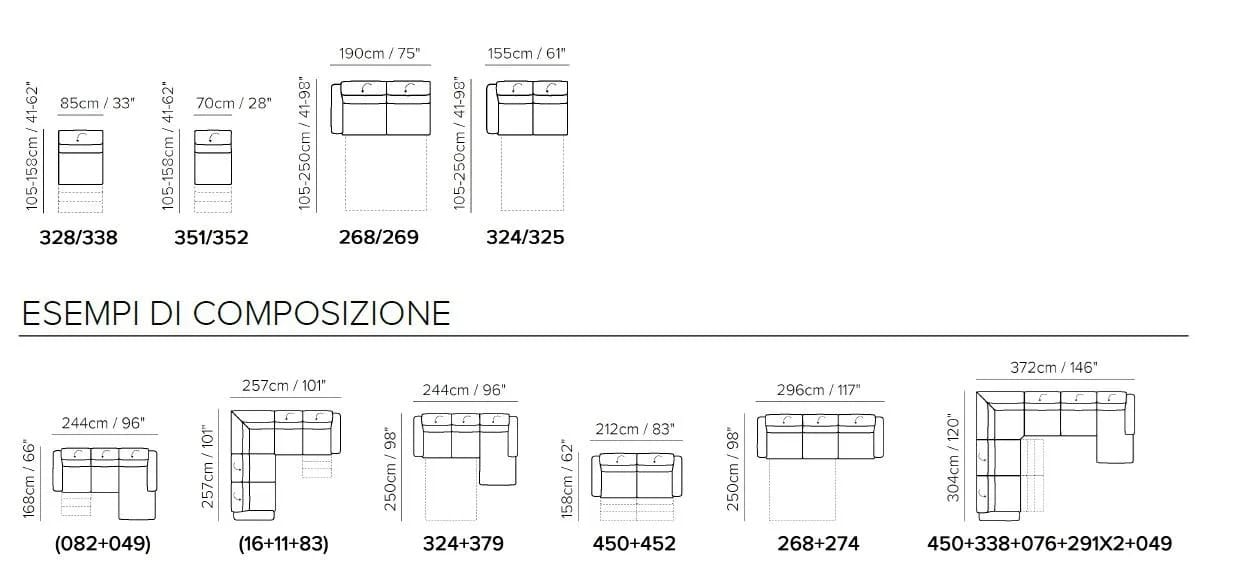 Кожаный диван Natuzzi Italia Диез ARCH-00120985 - Вид №14