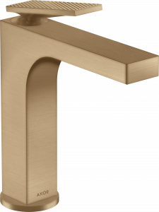 39081140 Смеситель для раковины 160, однорычажный, со сливной ручкой и сливным гарнитуром - ромбический AXOR CITTERIO