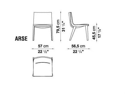 Стул из массива дерева с подлокотниками Maxalto Акант ARCH-00063964 - Вид №2
