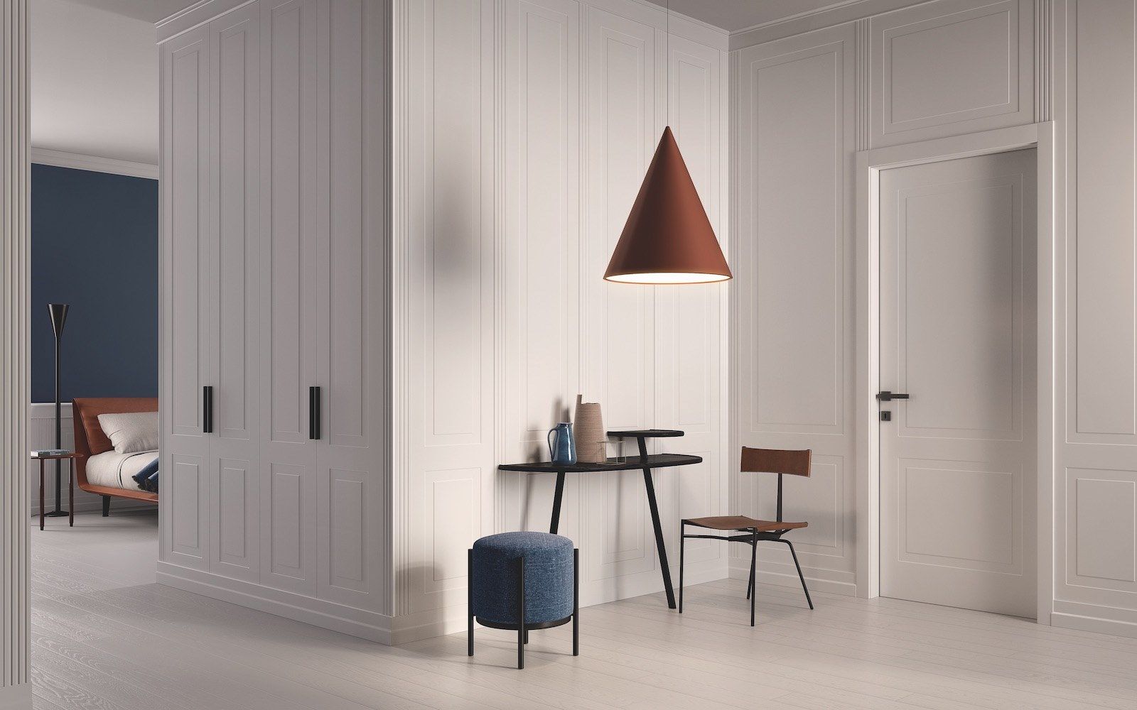 Классический стиль пантограф лаковая распашная дверь GAROFOLI Miraquadra ARCH-00093586 - Вид №11