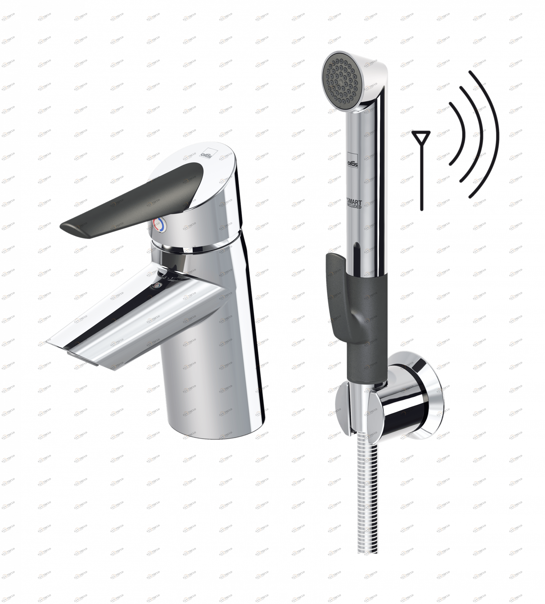 Oras 2713F Смеситель для умывальника, 3 V 2713F Optima Хром 