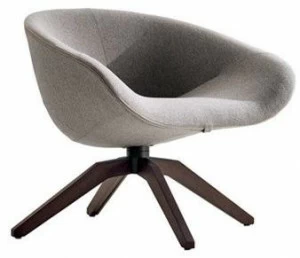 B&B Italia Вращающийся стул на жердочке из ткани Mart